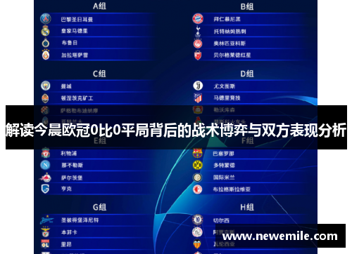 解读今晨欧冠0比0平局背后的战术博弈与双方表现分析